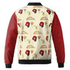 Custom Name Oasis Print Bold Red Color Personalized Bomber Jacket S-5XL