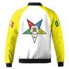 Custom Name OES Inspired Bomber Jacket Iconic Colors Bold Symbol Design Bomber Jacket S-5XL