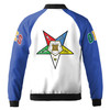 Custom Name OES Inspired Bomber Jacket Iconic Colors Bold Symbol Design Bomber Jacket S-5XL
