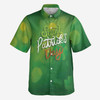 Funny Happy St. Pattrick's Day Irish Leprechaun Lucky Shamrock Button Down Shirt S-5XL
