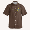 Personalized Master Mason Freemason 1st Degree Tracing Board Button Down Shirt S-5XL