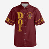 Custom DOI Zip , Anubis Egyptian Style, Personalized Court Name City State Button Down Shirt S-5XL