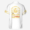 Personalized Court Name City State Anubis Egyptian Style Black Gold Button Down Shirt S-5XL