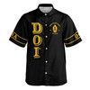 Personalized DOI Anubis , Custom Court Name City State, Egyptian Style   Button Down Shirt S-5XL