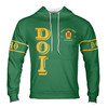 Personalized Court Name City State Hoodie, Anubis Egyptian Style Black Gold Streetwear
