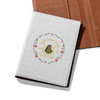 Custom Imperial Court Floral Leather Passport Wallet Holder, Egyptian Style Passport Case