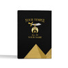 Custom Shriners Pyramid Black Yellow Leather Passport Wallet