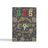 Customized OES Symbol Freemasonry Floral Gray Beige Leather Passport Wallet