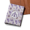 Custom Cryptic Council Floral Violet Leather Wallet
