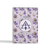 Custom Cryptic Council Floral Violet Leather Wallet