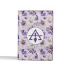 Custom Cryptic Council Floral Violet Leather Wallet