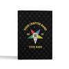 Custom OES Stars Black Leather Passport Wallet