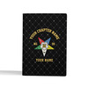 Custom OES Stars Black Leather Passport Wallet