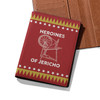 Custom Name Heroines Of Jericho Stars Pattern Red Leather Passport Wallet