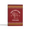Custom Name Heroines Of Jericho Stars Pattern Red Leather Passport Wallet
