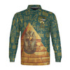 Customized Noble Shriners With Pyramid Desert Long Sleeve Polo Shirt S-5XL
