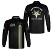 Personalized OES Pentagon Down Order of Eastern Star Sistar Long Sleeve Polo Shirt S-5XL