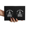 Custom Freemason Triangle All Seeing Eye Black Leather Passport Wallet