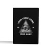 Custom Freemason Triangle All Seeing Eye Black Leather Passport Wallet