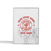 Custom Heroines of Jericho Spinning Wheel White Leather Passport Wallet