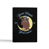 Custom Daughters of Sphinx Symbol Moon Woman Silhouette Leather Passport Wallet