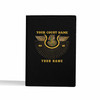 Custom Imperial Court Symbol Egyptian Wings Lines DOI Leather Passport Wallet