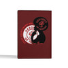 Custom Heroines of Jericho Symbol Woman Silhouette Red Leather Passport Wallet