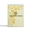 Custom Rose of Seven Seals Rose Branch Yellow White Leather Passport Wallet