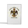 Custom Wings Down Scottish Rite 32° Masonic Simple Leather Passport Wallet
