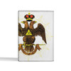 Custom Wings Down Scottish Rite 32° Masonic Simple Leather Passport Wallet
