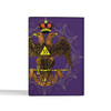 Custom Wings Down Scottish Rite 32° Masonic Simple Leather Passport Wallet
