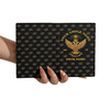 Custom Wings Up Scottish Rite 33° Mason Decoration Black Leather Passport Wallet