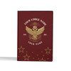 Custom Wings Up Scottish Rite 32° Mason Stars Pattern Leather Passport Wallet