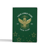 Custom Wings Up Scottish Rite 32° Mason Stars Pattern Leather Passport Wallet