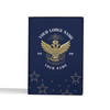 Custom Wings Up Scottish Rite 32° Mason Stars Pattern Leather Passport Wallet