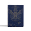 Custom Wings Up Scottish Rite 32° Mason Stars Pattern Leather Passport Wallet
