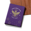 Custom Wings Up Scottish Rite 32° Mason Stars Pattern Leather Passport Wallet