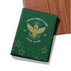Custom Wings Up Scottish Rite 32° Mason Stars Pattern Leather Passport Wallet