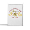 Custom Shriners Symbol Masonic Double Cobras Leather Passport Wallet