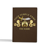 Custom Shriners Symbol Masonic Double Cobras Leather Passport Wallet