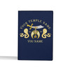 Custom Shriners Symbol Masonic Double Cobras Leather Passport Wallet