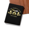 Custom Shriners Symbol Masonic Double Cobras Leather Passport Wallet