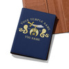 Custom Shriners Symbol Masonic Double Cobras Leather Passport Wallet