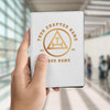 Custom Royal Arch Symbol Masonic Simple Leather Passport Wallet