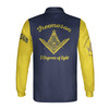 Customized Prince Hall Mason F&AM 1787 Freemasonry Long Sleeve Polo Shirt S-5XL