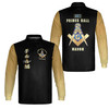 Customized Prince Hall Mason F&AM 357 Freemasonry Long Sleeve Polo Shirt S-5XL