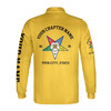 Personalized Multi-color Order of the Eastern Star OES Long Sleeve Polo Shirt S-5XL