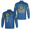 Custom DOI Zip , Anubis Egyptian Style, Personalized Court Name City State Long Sleeve Polo Shirt S-5XL
