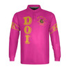 Personalized Court Name City State Anubis Egyptian Style Black Gold Long Sleeve Polo Shirt S-5XL