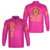 Custom DOI Zip , Anubis Egyptian Style, Personalized Court Name City State Long Sleeve Polo Shirt S-5XL